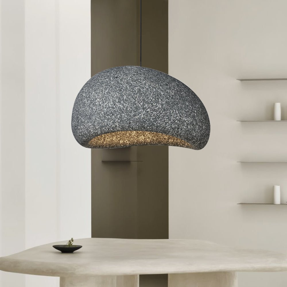 WabiFleck | Handgefertigte Pendelleuchte im japanischen Wabi-Sabi-Stil – Dimmbar