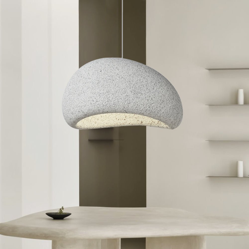 WabiFleck | Handgefertigte Pendelleuchte im japanischen Wabi-Sabi-Stil – Dimmbar