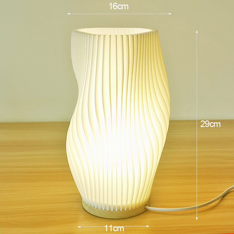 Étoile Lumière – Elegante 3D-Tischlampe in französischem Creme