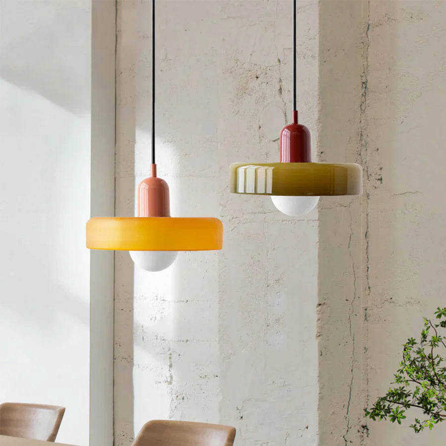 GlasLysa | Deckenhängelampe – Glas-Pendelleuchte im Skandinavischen Design, Verstellbare Aufhängung