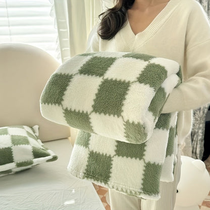 Gemütliche traditionelle Karodecke aus Flanell - Warm und Waschbar