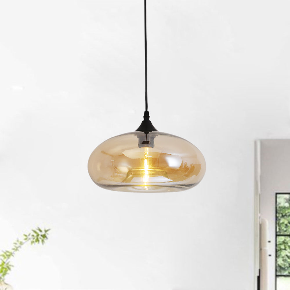 Moderne LED-Pendelleuchte aus Glas – Farbvielfalt für Ess- und Wohnzimmer