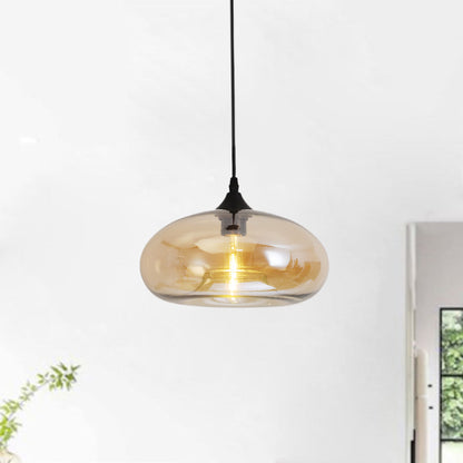 Moderne LED-Pendelleuchte aus Glas – Farbvielfalt für Ess- und Wohnzimmer