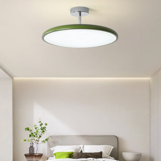 LichtKrone Vintage LED Deckenleuchte Glas Rot/Weiß/Grün Schlafzimmer