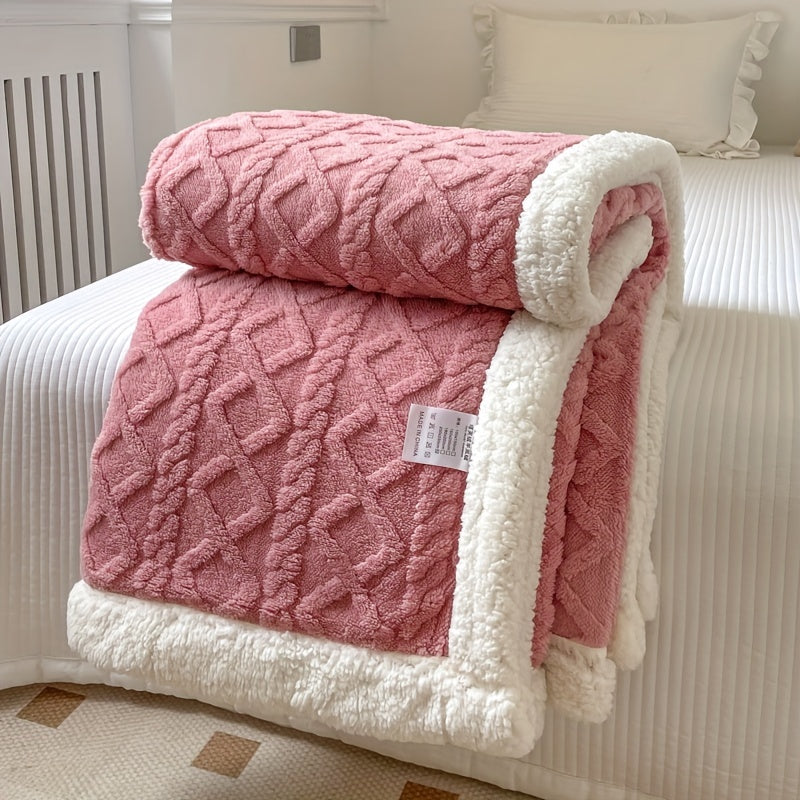 Wendbare Fleece-Decke - Dickere Sofadecke für Herbst und Winter, Geeignet für Alle Jahreszeiten