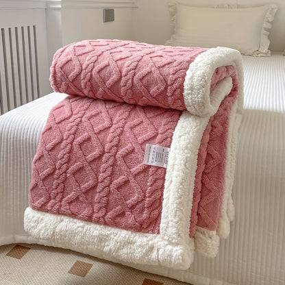 Wendbare Fleece-Decke - Dickere Sofadecke für Herbst und Winter, Geeignet für Alle Jahreszeiten