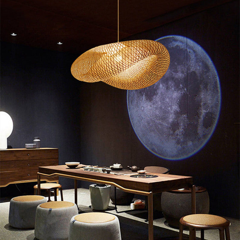 ZenAura | Bamboo LED Pendelleuchte