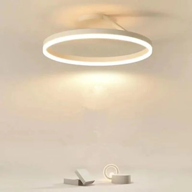 RottoLicht | Moderne LED-Deckenleuchte Ring Schwarz/Weiß – Eleganz und Funktion für Wohnzimmer & Flur