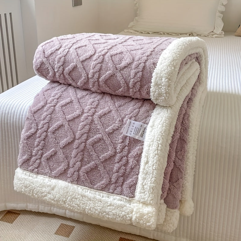 Wendbare Fleece-Decke - Dickere Sofadecke für Herbst und Winter, Geeignet für Alle Jahreszeiten