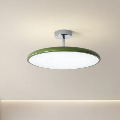 LichtKrone Vintage LED Deckenleuchte Glas Rot/Weiß/Grün Schlafzimmer