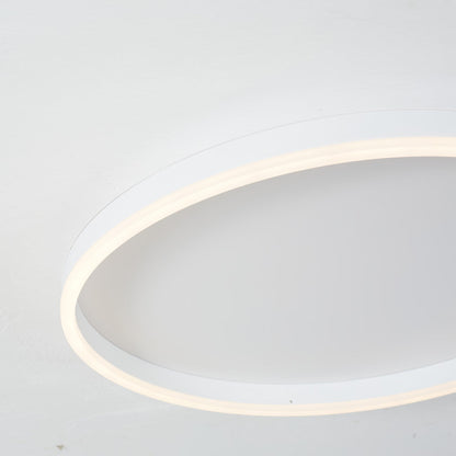 EclipseAura | Moderne LED-Deckenleuchte – Dimmbares, Ring-Design aus Metall in Schwarz/Weiß/Gold für Wohnzimmer & Schlafzimmer