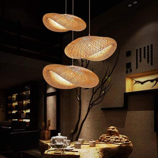 ZenAura | Bamboo LED Pendelleuchte