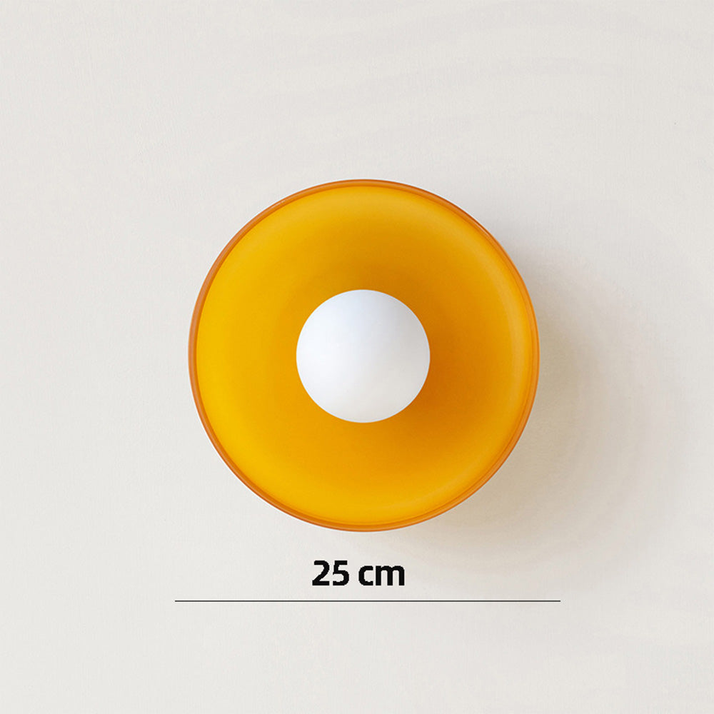 LumoCirca | Runde LED-Deckenleuchte – Minimalistische Glaslampe, Modernes Design, Energieeffizient
