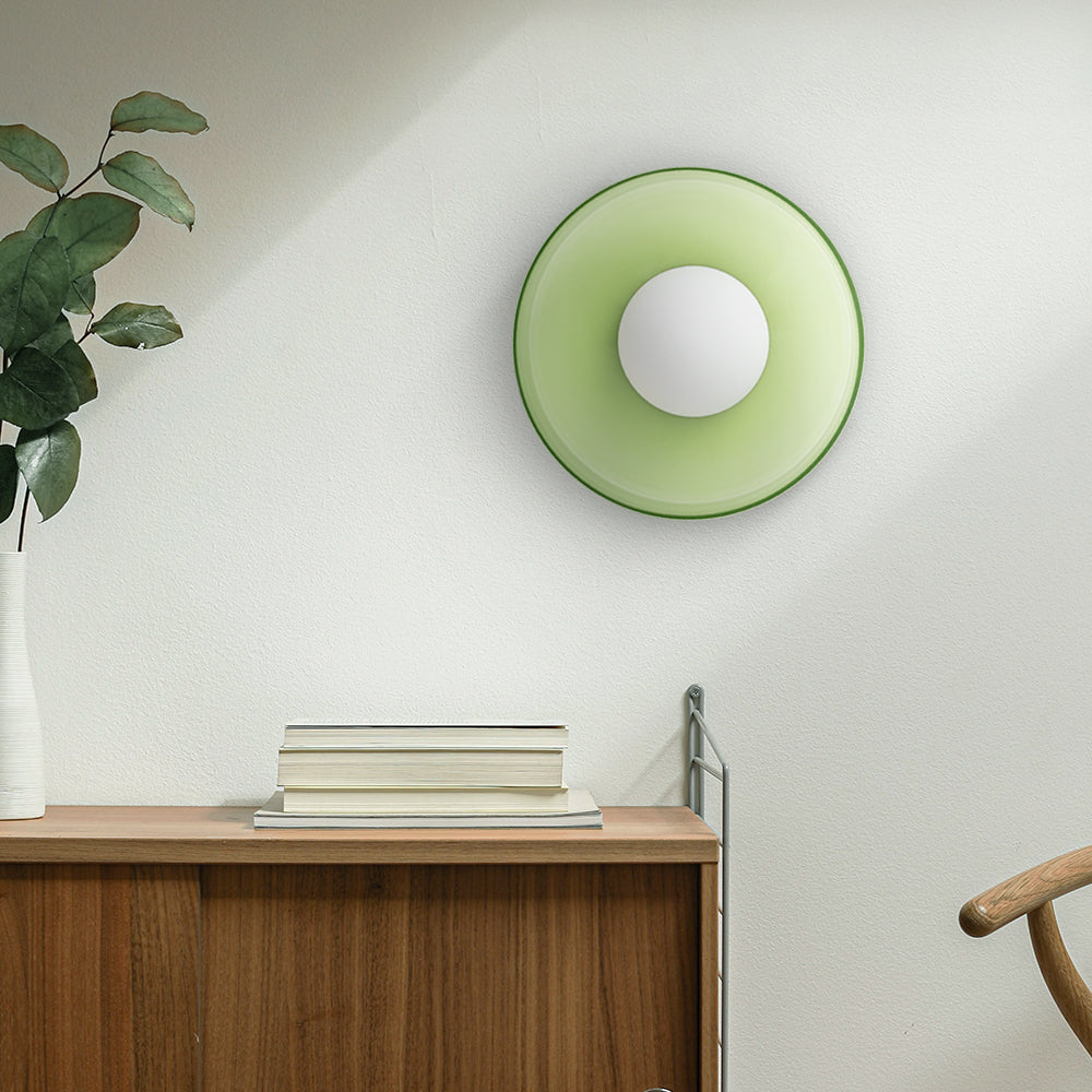 LumoCirca | Runde LED-Deckenleuchte – Minimalistische Glaslampe, Modernes Design, Energieeffizient