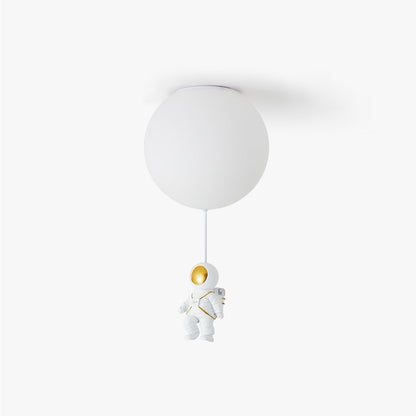 Gagarin | Astronauten-Ballon LED Deckenleuchte – 8 Farben, Fantasievolles Design für Kinderzimmer