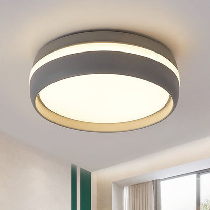 LumaRund | Moderne Runde LED-Deckenleuchte in Schwarz und Weiß