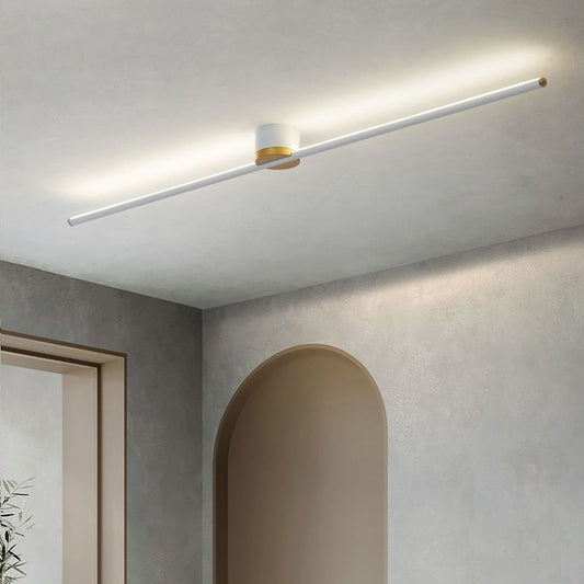 LumaLinea - Moderne Lineare LED-Deckenleuchte in Schwarz und Weiß für Schlaf- und Wohnzimmer