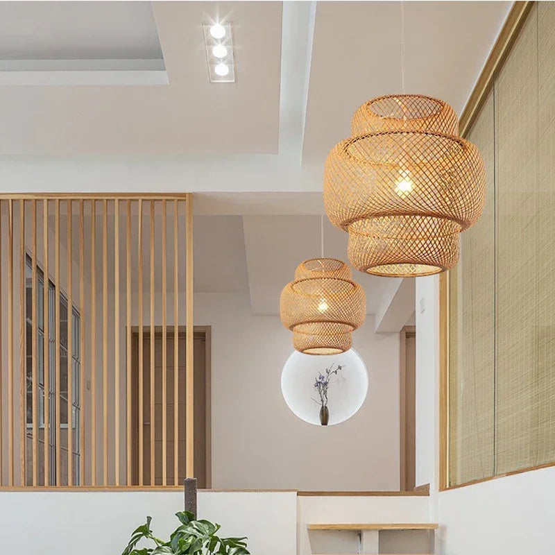 Rattano | Pendelleuchte aus handgefertigtem Bambus – Naturdesign