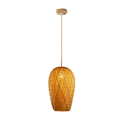 Rattano | Pendelleuchte aus handgewebtem Bambus & Rattan