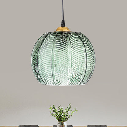 Oudy Vintage Grün-Glas Hängelampe