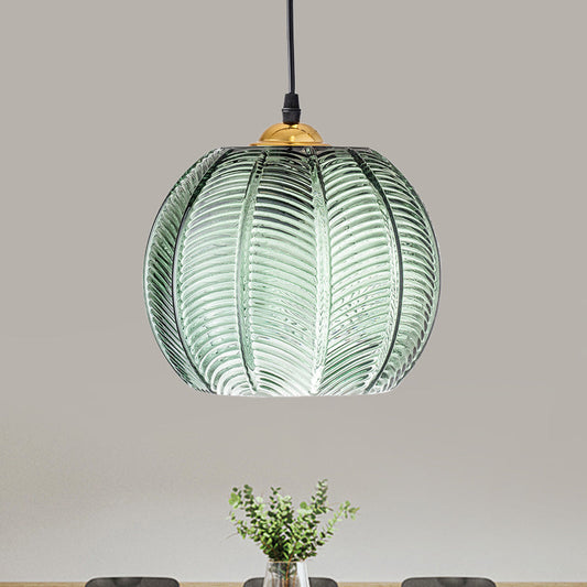 Oudy Vintage Grün-Glas Hängelampe