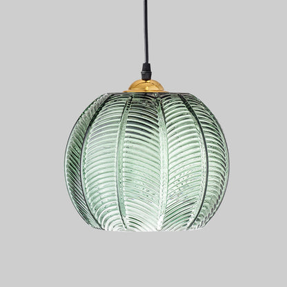 Oudy Vintage Grün-Glas Hängelampe