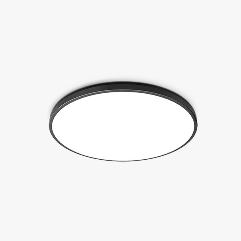 MinimalGlo | Wasserdichte Deckenleuchte Weiß/Schwarz für Bad & Balkon, Modernes Design, Acryl
