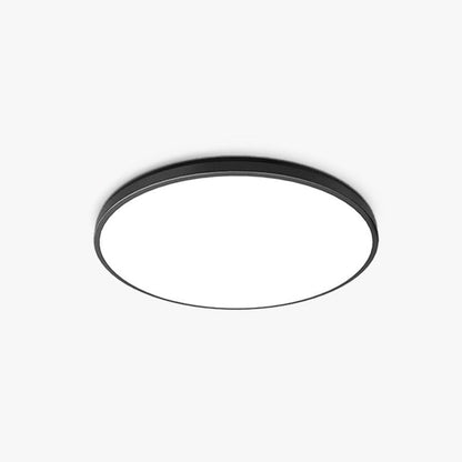 MinimalGlo | Wasserdichte Deckenleuchte Weiß/Schwarz für Bad & Balkon, Modernes Design, Acryl
