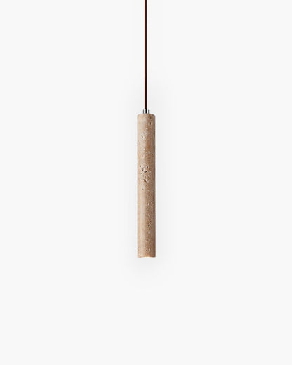 TravertSäule | Pendelleuchte – Minimalistische Eleganz aus Naturstein