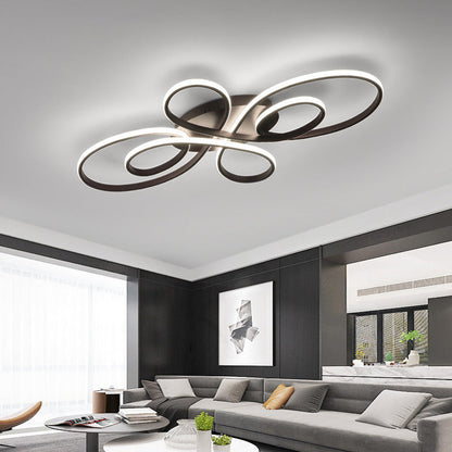 LumaPure | Modern Ring LED Deckenleuchte Schwarz/Weiß