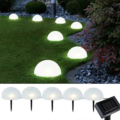 HaloLicht | Elegante Halbkugel-Solarlampe für stilvolle Gartenbeleuchtung
