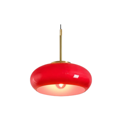 NachtSchimmer | LED-Deckenleuchte – Elegante Glaslampe, Höhenverstellbar