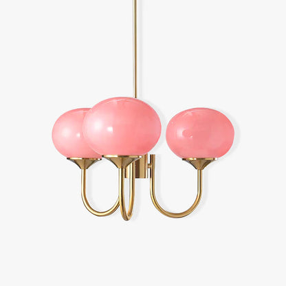 Zuckerstrahlen | Moderner Kronleuchter im Marshmallow-Design – Elegantes Glas, sanftes Licht & stilvolle Akzente für Wohn- und Esszimmer