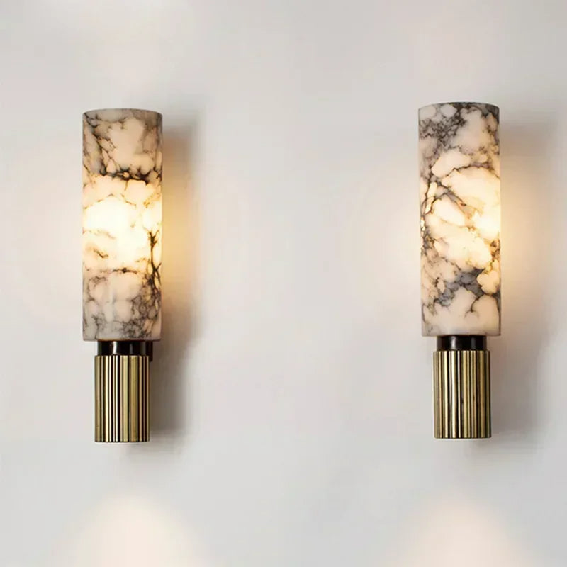 Clyrona | Wandleuchte – Elegantes Marmor-Design mit E27 Fassung