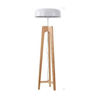 Orino – Klassische Stehlampe im Holz-Bambus-Design mit edlem Walnuss-Finish