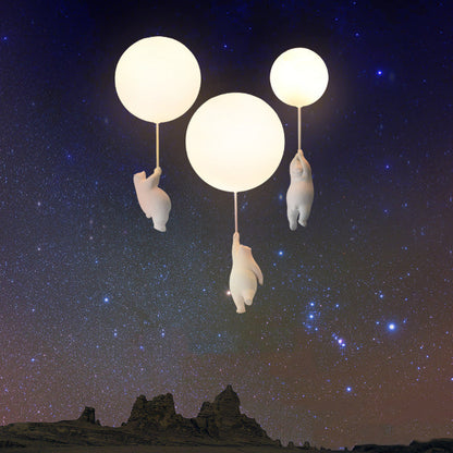 BärBallon | LED Kinderzimmerlampe – Verspielte Deckenleuchte mit süßem Bär & bunten Luftballons