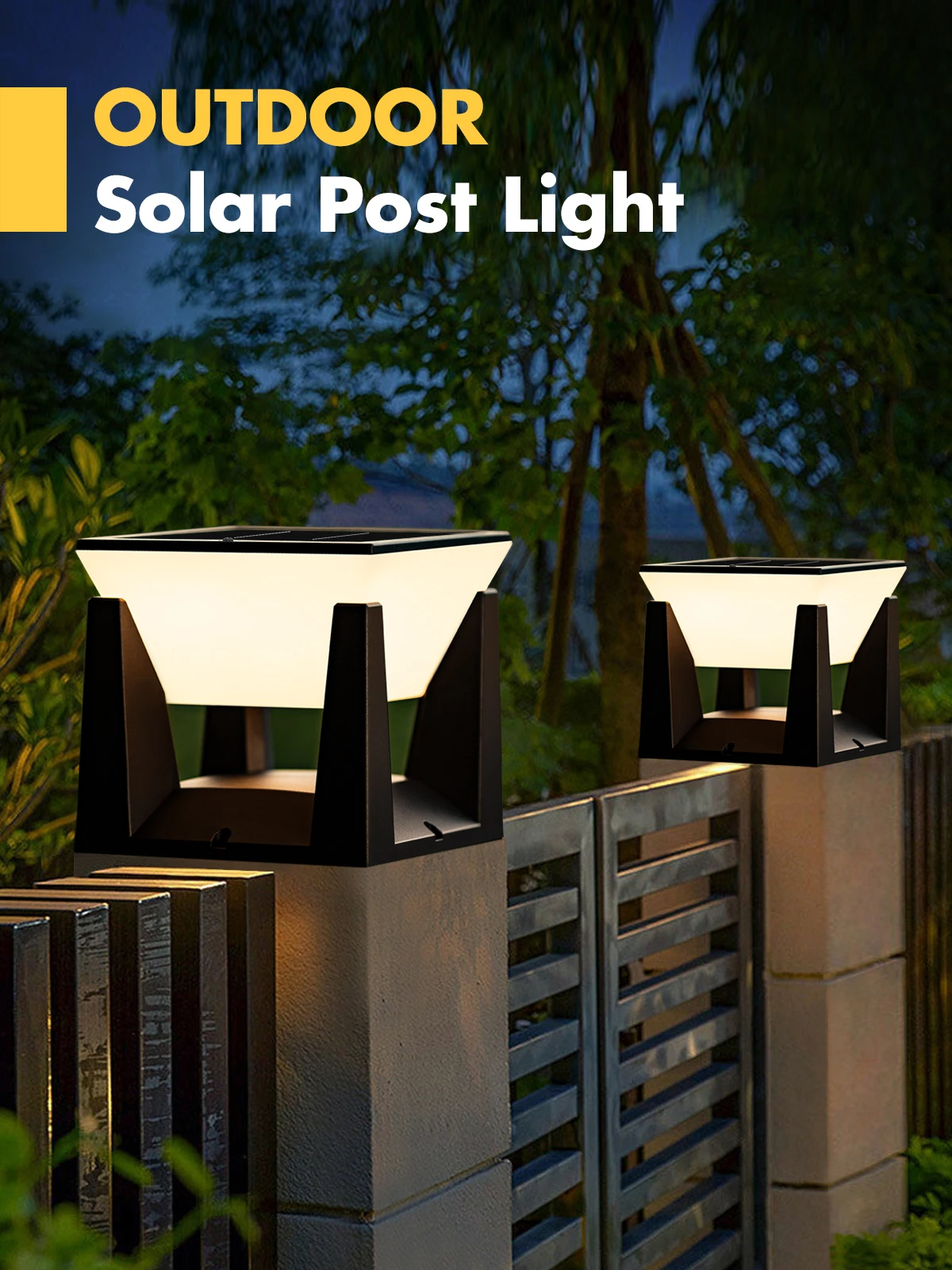 SolaroGlow | Solar Außenleuchte mit IP65 Schutz & Sensor aus Edelstahl für Garten & Wege