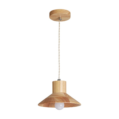 HolzLumen | Moderne Deckenleuchte - Holz-Pendelleuchte