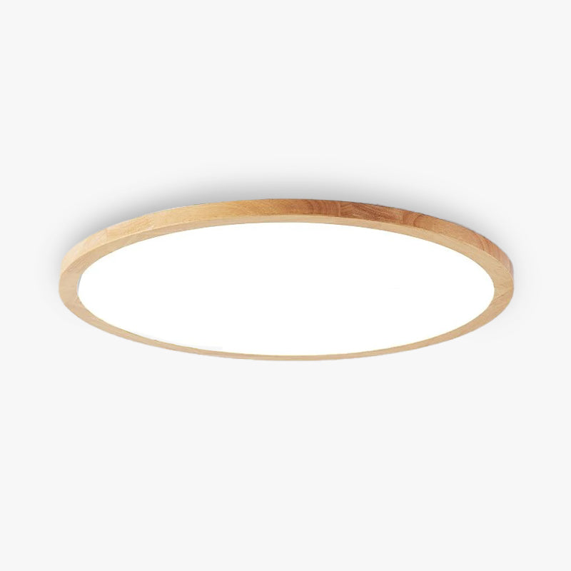 LichtHolz | Moderne LED Deckenleuchte – Minimalistisch, Stilvoll, Holzfarben für Wohn- und Schlafzimmer