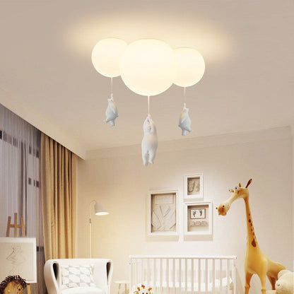BärBallon | LED Kinderzimmerlampe – Verspielte Deckenleuchte mit süßem Bär & bunten Luftballons