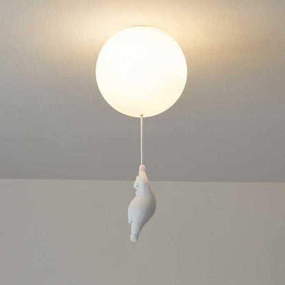 BärBallon | LED Kinderzimmerlampe – Verspielte Deckenleuchte mit süßem Bär & bunten Luftballons
