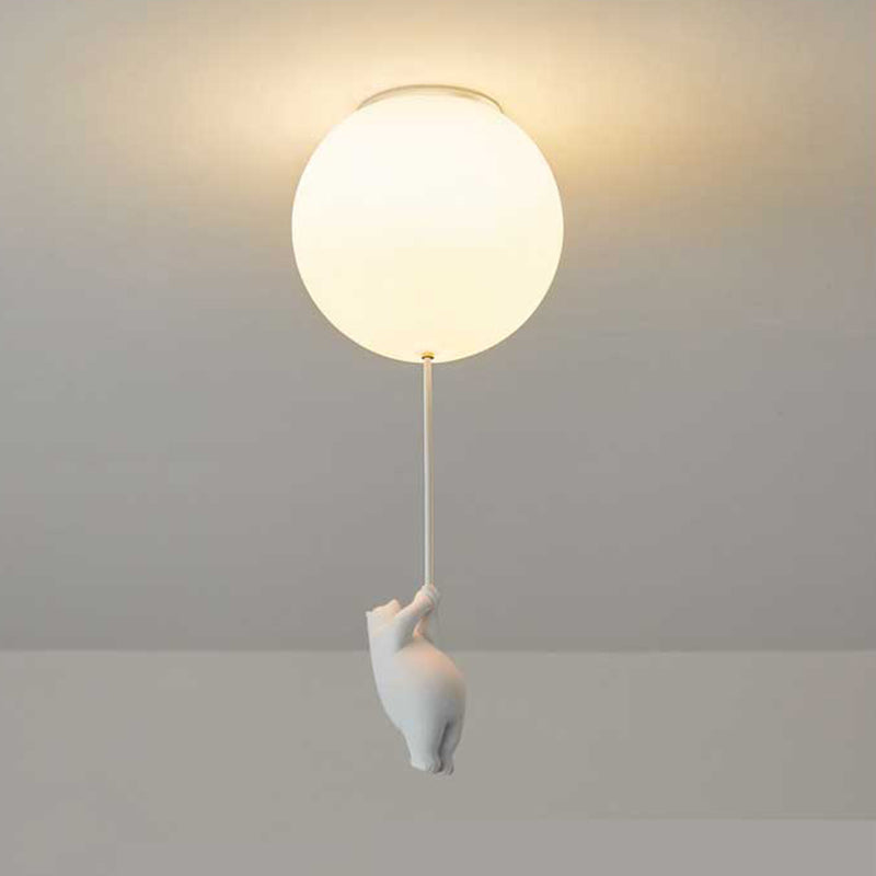 BärBallon | LED Kinderzimmerlampe – Verspielte Deckenleuchte mit süßem Bär & bunten Luftballons