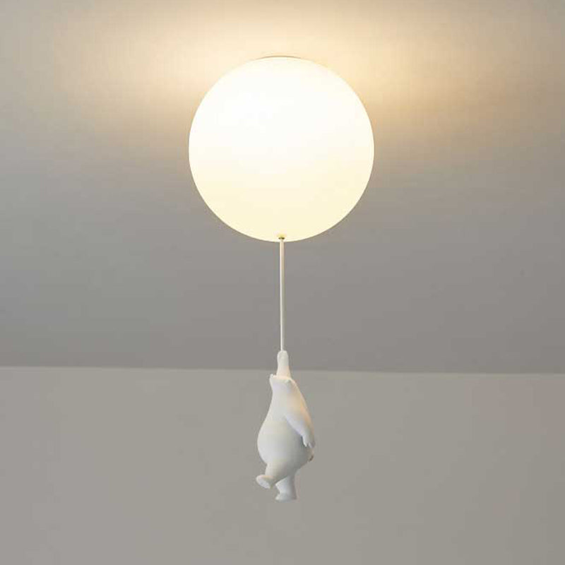 BärBallon | LED Kinderzimmerlampe – Verspielte Deckenleuchte mit süßem Bär & bunten Luftballons