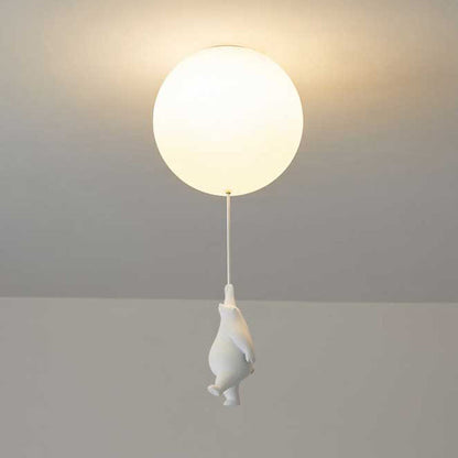 BärBallon | LED Kinderzimmerlampe – Verspielte Deckenleuchte mit süßem Bär & bunten Luftballons
