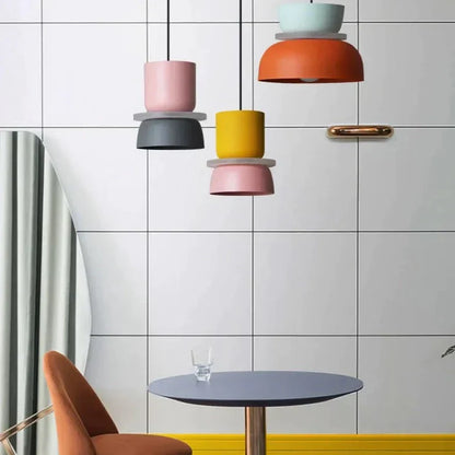 LuminaGlow | Hängelampe – Skandinavische LED-Pendelleuchte im Macaron-Stil, Minimalistisches Design, Weiche Farbpalette, Für Wohnzimmer, Esszimmer & Schlafzimmer4