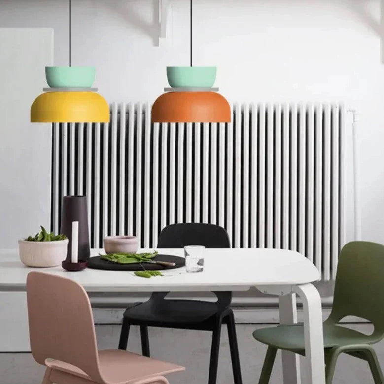 LuminaGlow | Hängelampe – Skandinavische LED-Pendelleuchte im Macaron-Stil, Minimalistisches Design, Weiche Farbpalette, Für Wohnzimmer, Esszimmer & Schlafzimmer3