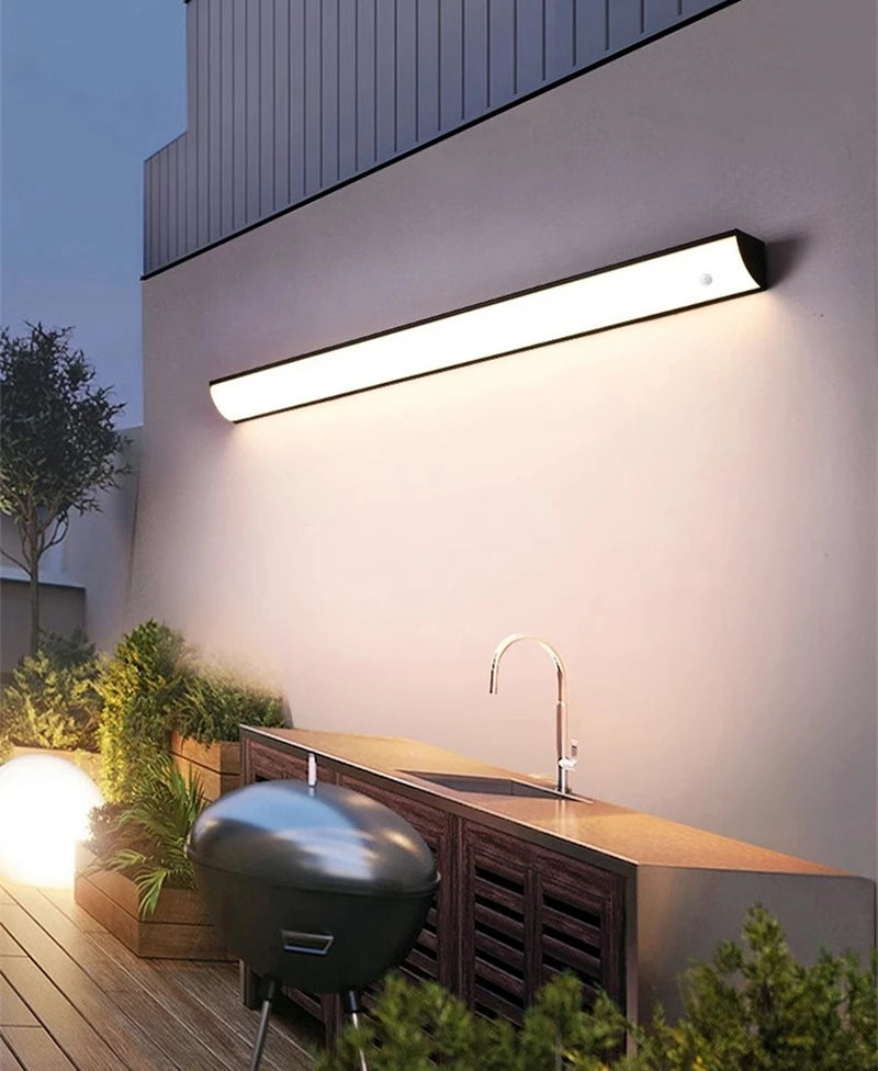 Lana | Gartenleuchte – Wetterfester LED-Außenstrahler im Modernen Design, Warmweißes Licht, Mit Bewegungssensor, Für Garten, Terrasse & Hof, In Größen 60/90 cm Erhältlich