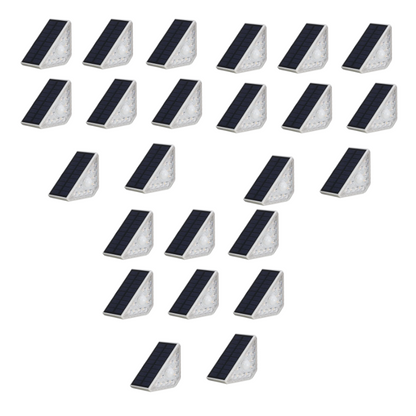 TreppenLicht Eco | Nachhaltige Solarstufenlichter mit wetterfestem Design - 8er/16er/24er Pack
