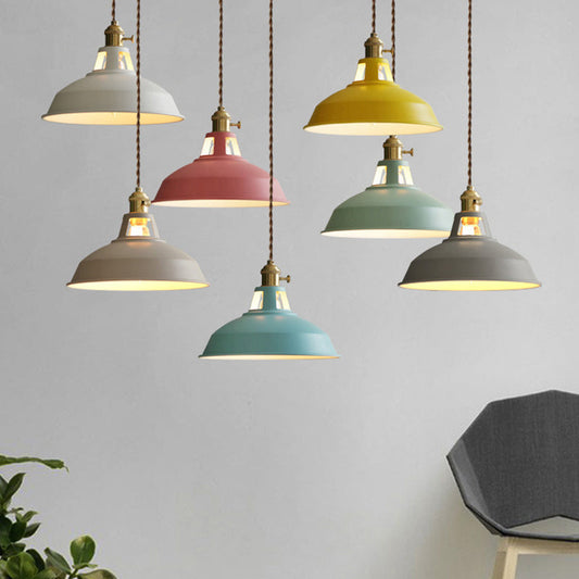RetroLume Nr1 | Industrielle Hängeleuchte – Metall-Pendelleuchte im Vintage-Design, Anpassbare Kettenlänge