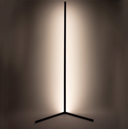 SleekBuddy | Minimalistische LED-Stehleuchte in Schwarz/Weiß – Moderne Ecklampe aus Aluminium
